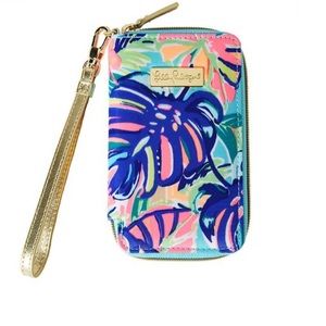 Lilly Pulitzer Tiki Palm wristlet